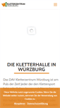 Mobile Screenshot of kletterzentrum-wuerzburg.de